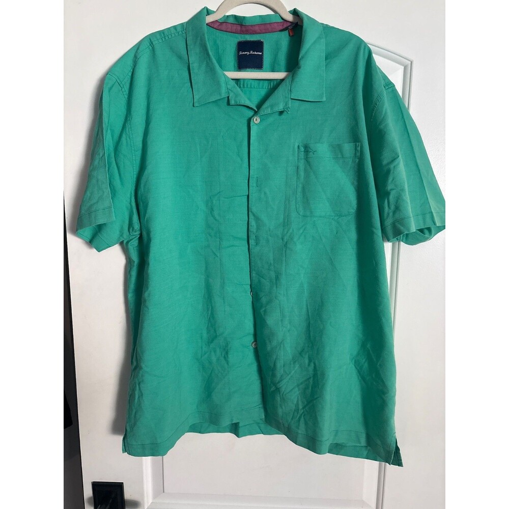 vintage Tommy Bahama, men's button down shirt, three XL
